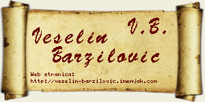 Veselin Barzilović vizit kartica